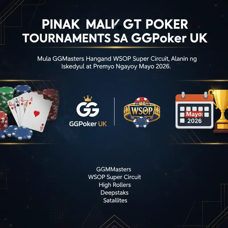 Pinakamalaking Poker Tournaments sa GGPoker UK 2026